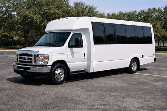 18-passenger minibus available for charter in Marietta, GA